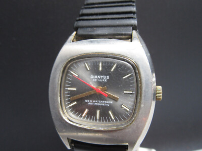 N713   Vintage '' Diantus de Luxe '' Handaufzug Armbanduhr   