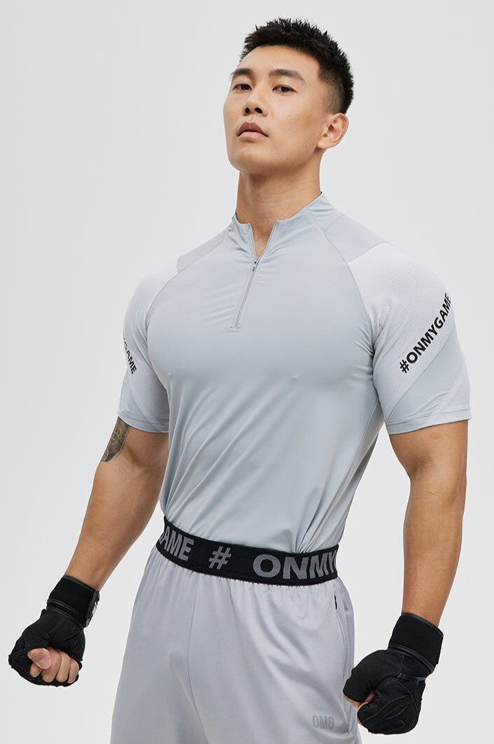 OMG Sportswear USA - OMG® Zip-Up Tee (M,L) - J-EMJSY2121 | eBay