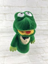 Vintage Dakin 12 Frog Puppet 1985 Pretend Play Plush Stuffed Animal Big Eyes