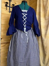 3 piece 18th Century Historical Reenactment Dress bust sizes 50-58