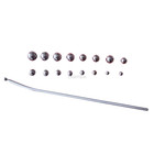 Saxophone Flute Repairing Tool Kit Part w/ Dent Rods & 18 Balls Fast Ship new