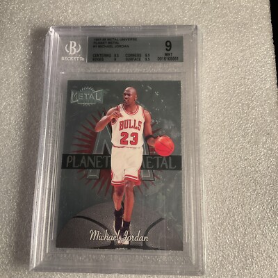 1997 Metal Universe Michael Jordan Planet Metal BGS 9 | eBay