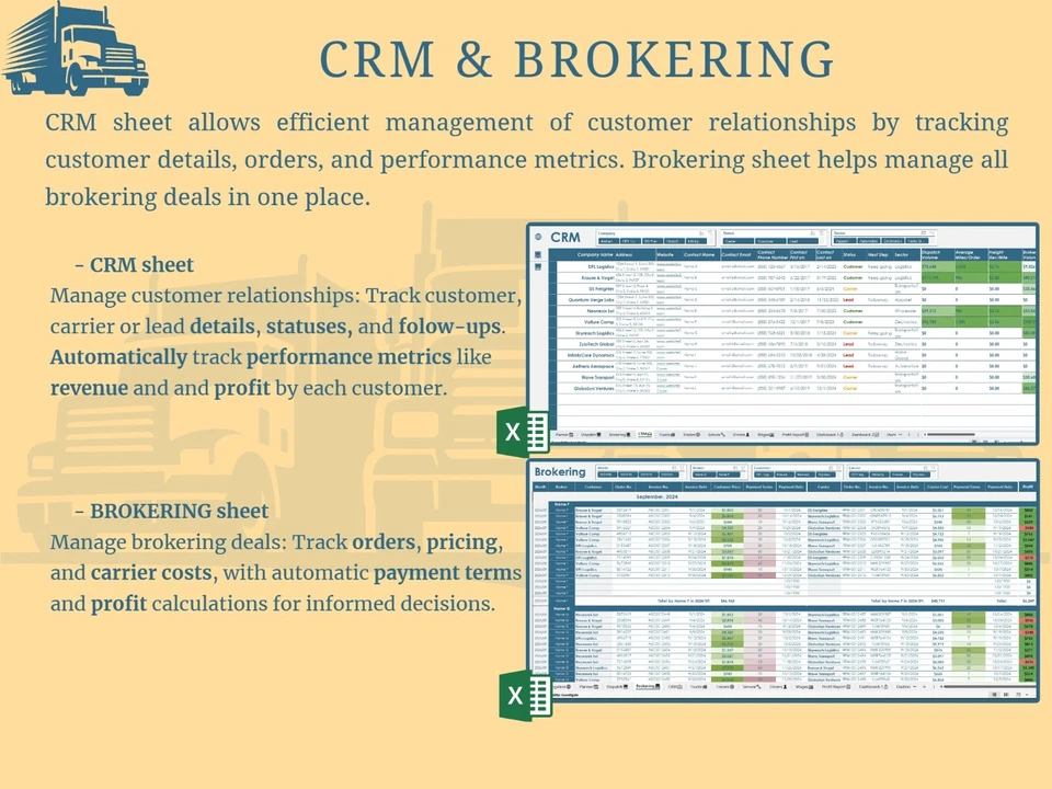 Trucking Operations Management Workbook & Power BI Analytics (Imperial) - Image 4 of 4