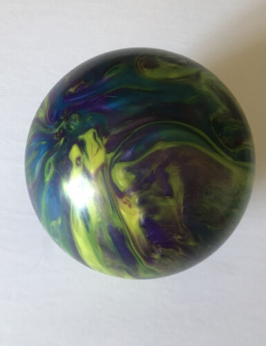 Green Blue Purple Ebonite MAXIM Women's Bowling Ball ~ 10 lb - Afbeelding 1 van 7
