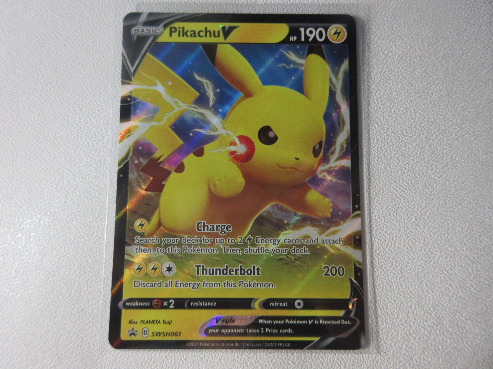 Pikachu V Promo SWSH061 Pokemon Card NM