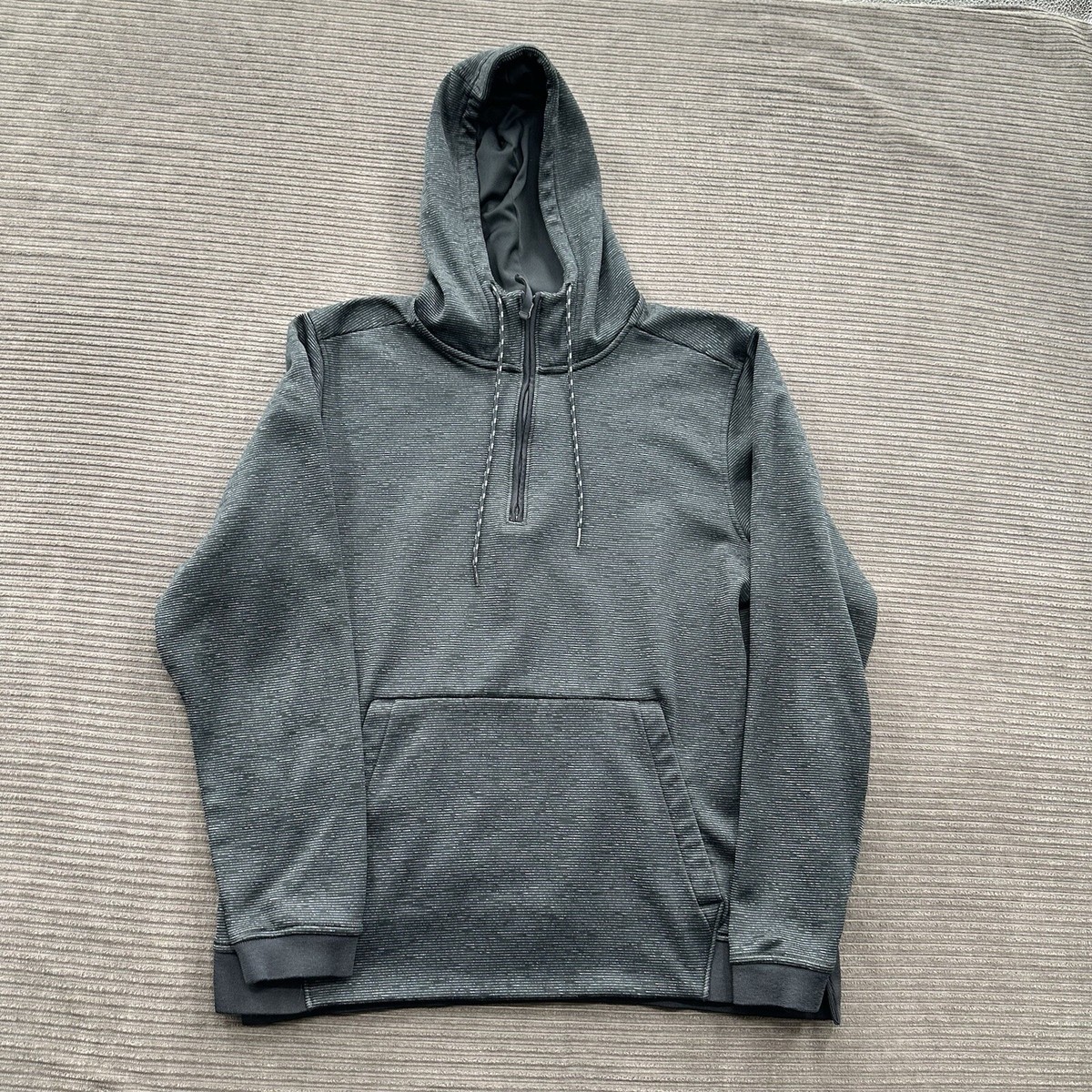 Under Armour Hoodie Men Medium Gray Polyester Gym Workout Training