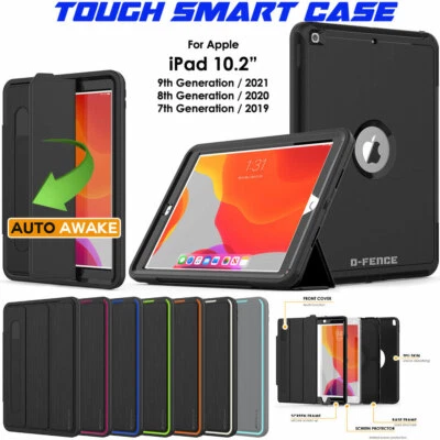TECHGEAR for Apple iPad 10.2" 2021 9th Tough Rugged ShockProof Armour Smart Case Cover