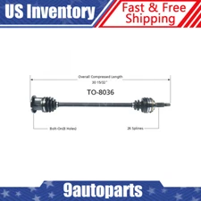 For 1984-1988 Toyota Corolla DLX LE Limited Front Passenger Side CV Axle Shaft