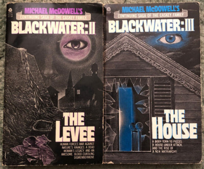 Blackwater 2 & 3, Michael McDowell, The Levee & The House, Avon UK paperbacks