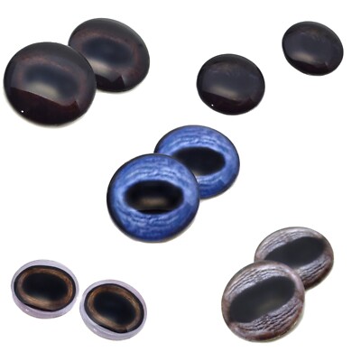 Deer Inspired Glass Eyes Collection Bundle - Set of 10 Eyes Bulk Wholesale
