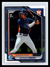 🔥 ANTHONY HUEZO 2024 1ST BOWMAN CHROME PROSPECTS RC # 108