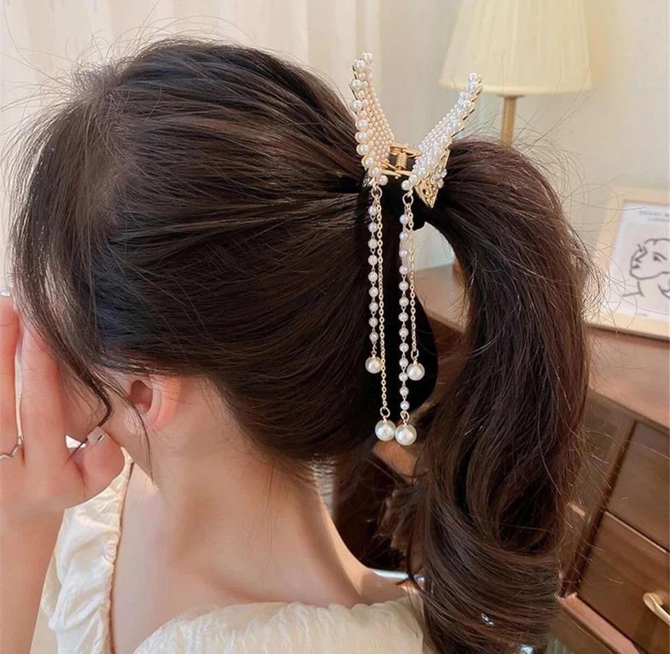 ANNACREATIONS Último Estilo de Moda Coreano Metal Garra para el Pelo Mandíbula Pinzas para el Cabello Foto 3 de 4