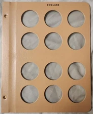 NEW Dansco Blank Dollars Album Page [Silver, Morgan, Peace, Eisenhower]