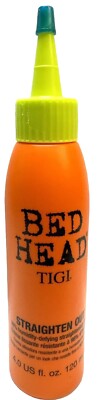 tigi bed head straighten out 4oz scuffed bottle