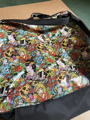 Ed Hardy By Christian Audigier Tote Shopper Travel Overnight Bag