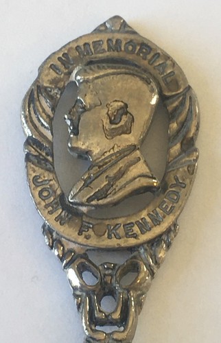 In Memoriam John F. Kennedy Vintage Souvenir Spoon Collectible