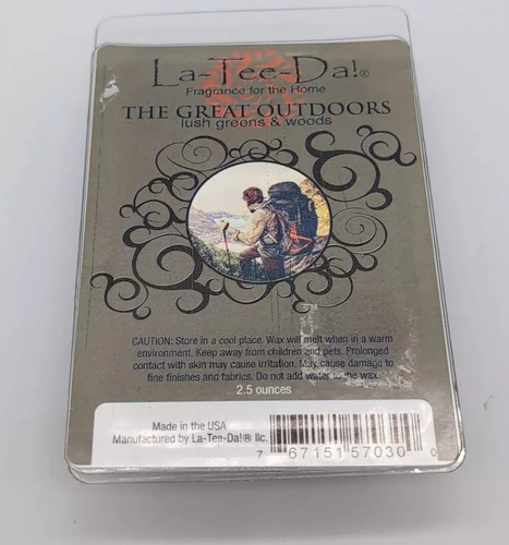 LA-TEE-DA! - WAX MELTS -Great Outdoors Lush Green Woods 2.5 OZ