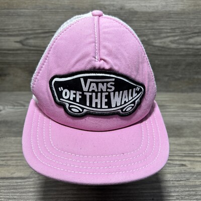 Vans Off The Wall Pink Truckers Cap SnapBack Adult Size Hat