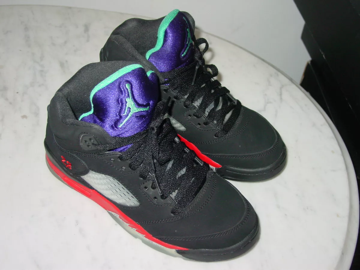 Nike Air Jordan Retro 5 V Top 3 What The Black Red Purple Grape Mens & Kids  Size