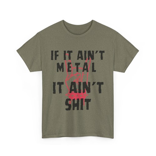 If It Ain’t Metal It Ain’t Sh*t T-Shirt Heavy Metal Rock Band Tee Funny (S-5XL) - Picture 4 of 149