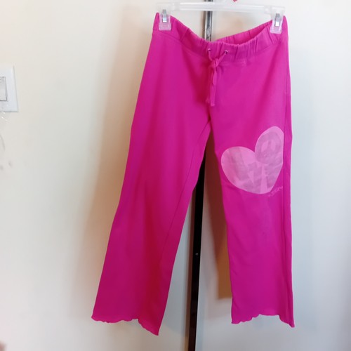 Y2K La Senza Girl Sweatpants Heart Peace Sign Lounge Sweatpants Hot Pink Girls L - Picture 3 of 13