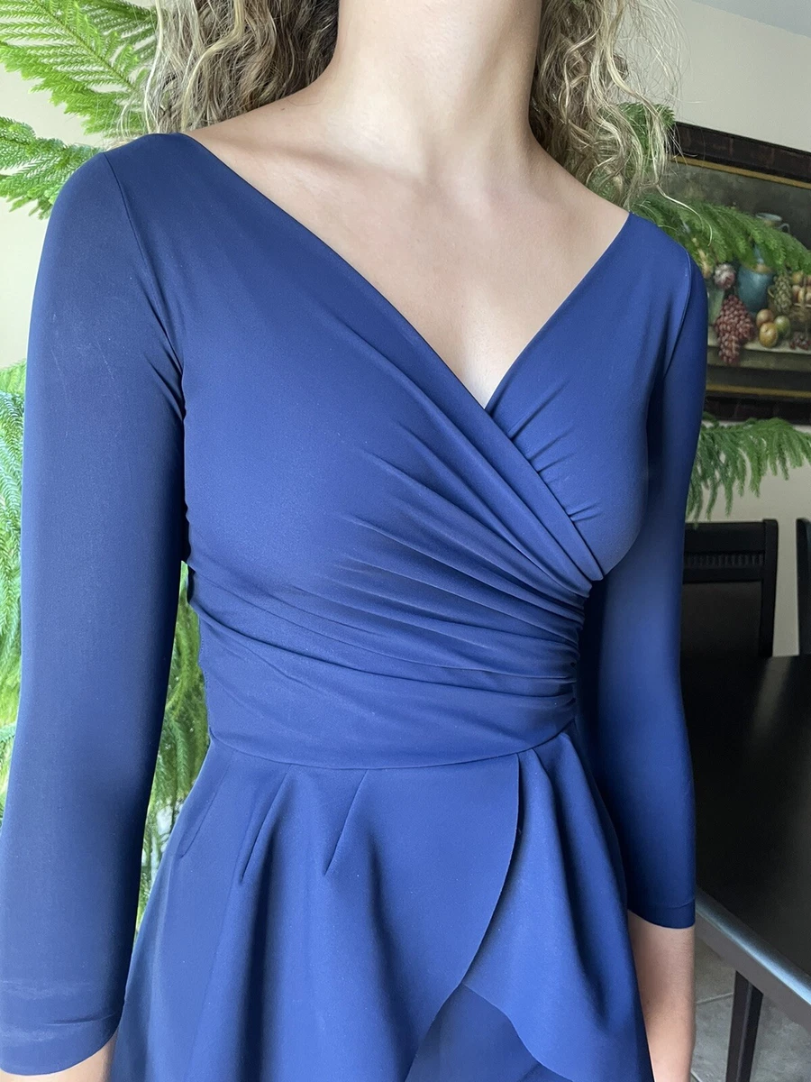 CHIARA BONI LA PETITE ROBE DUTH PEPLUM DRESS SIZE 4