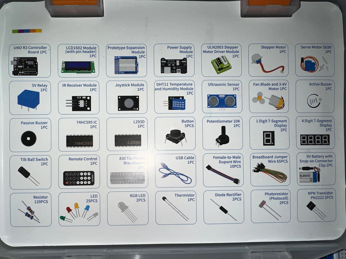 ELEGOO UNO R3 Project Most Complete Starter Kit with, arduino