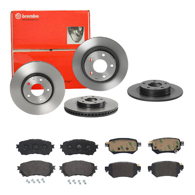 BREMBO BREMSSCHEIBEN Ø297 + BREMSBELÄGE VORN & HINTEN FÜR MAZDA 6 BJ 2012 - 