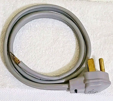 G.E. Electrical Dryer 4' Power Cord, 30 Amp, 3 Prong Wire 10 AWG, 125/250V