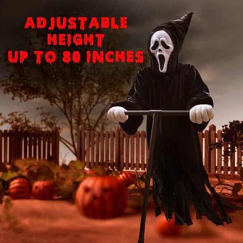 GynoiusCat Halloween Decorations Outdoor Scream Scarecrow Flying Scary