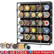 Medals Challenge Coin Display Case Shadow Box Pin Wall Display Holder Shelves