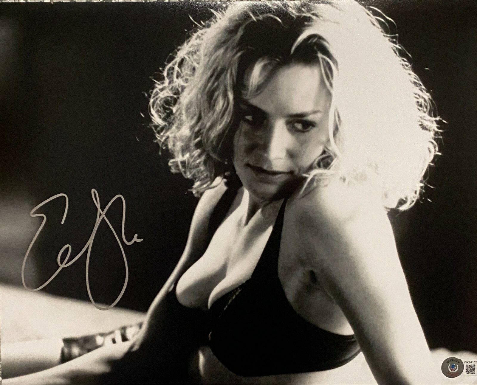 Elisabeth Shue Autographed Signed 11x14 Leaving Las Vegas B&W Photo BAS Beckett 