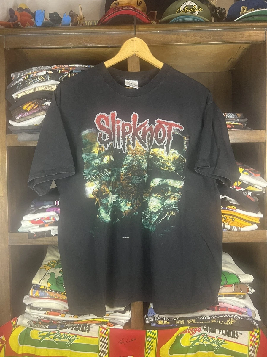 00s Vintage Slipknot Iowa Y2K graphic XL Boxy tee shirt | eBay