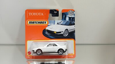 Matchbox 1984 Toyota MR2 (the lights are down and closed) On Blister