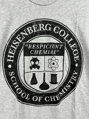 Breaking Bad Heisenberg College School of Chemistry T-Shirt Size