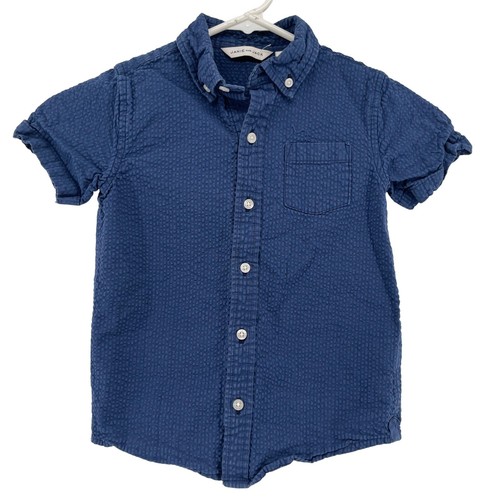 BUNDLE Janie and Jack Button-Up Shirt Striped Casual Cotton Size 5 - Picture 6 of 9