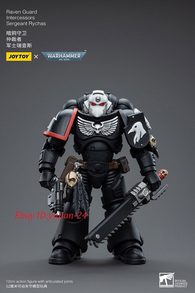 JOYTOY Warhammer 40k Raven Guard Intercessors Sergeant Rychas