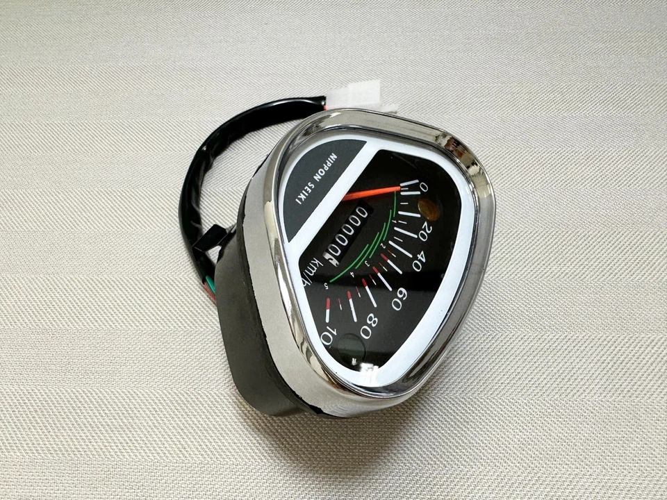 Velocímetro medidor km/h Honda CS90 S90 CL90 ST70 CF50 CL70 SL90 SS50E C320 TT50. Foto 3 de 4