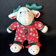 Tb Trading Co Moose Pajamas Slippers 13" Plush Stuffed Animal Toy Christmas