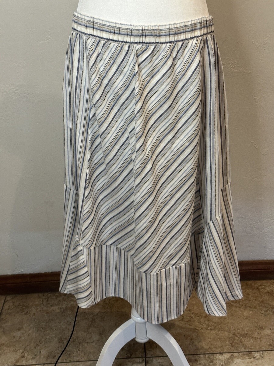 NWT Lane Bryant Striped Linen Blend Skirt Size 18 / 20 Y3283d | eBay