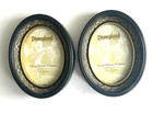Disney Parks Disneyland/Disney World Photo Memory Oval Frame 5" x 7" (Set Of 2)