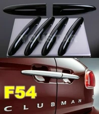 GLOSS BLACK Door Handle Covers 6x for MINI Cooper F54 15-on CLUBMAN Barn Split
