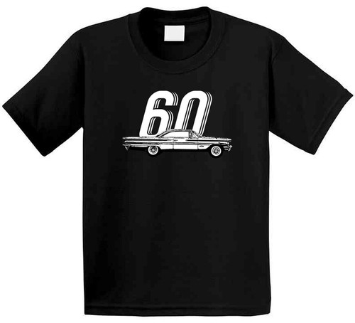 1960 Pontiac Bonneville 6 4l V8 Vintage Car Year Fan T Shirt - Picture 2 of 2