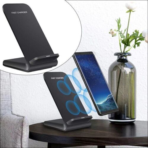 Wireless Fast Charger Charging Pad Stand Dock For Samsung Galaxy iPhone Phone