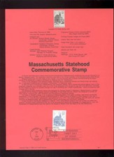 #2341 22c Massachusetts USPS #8807 Souvenir Page
