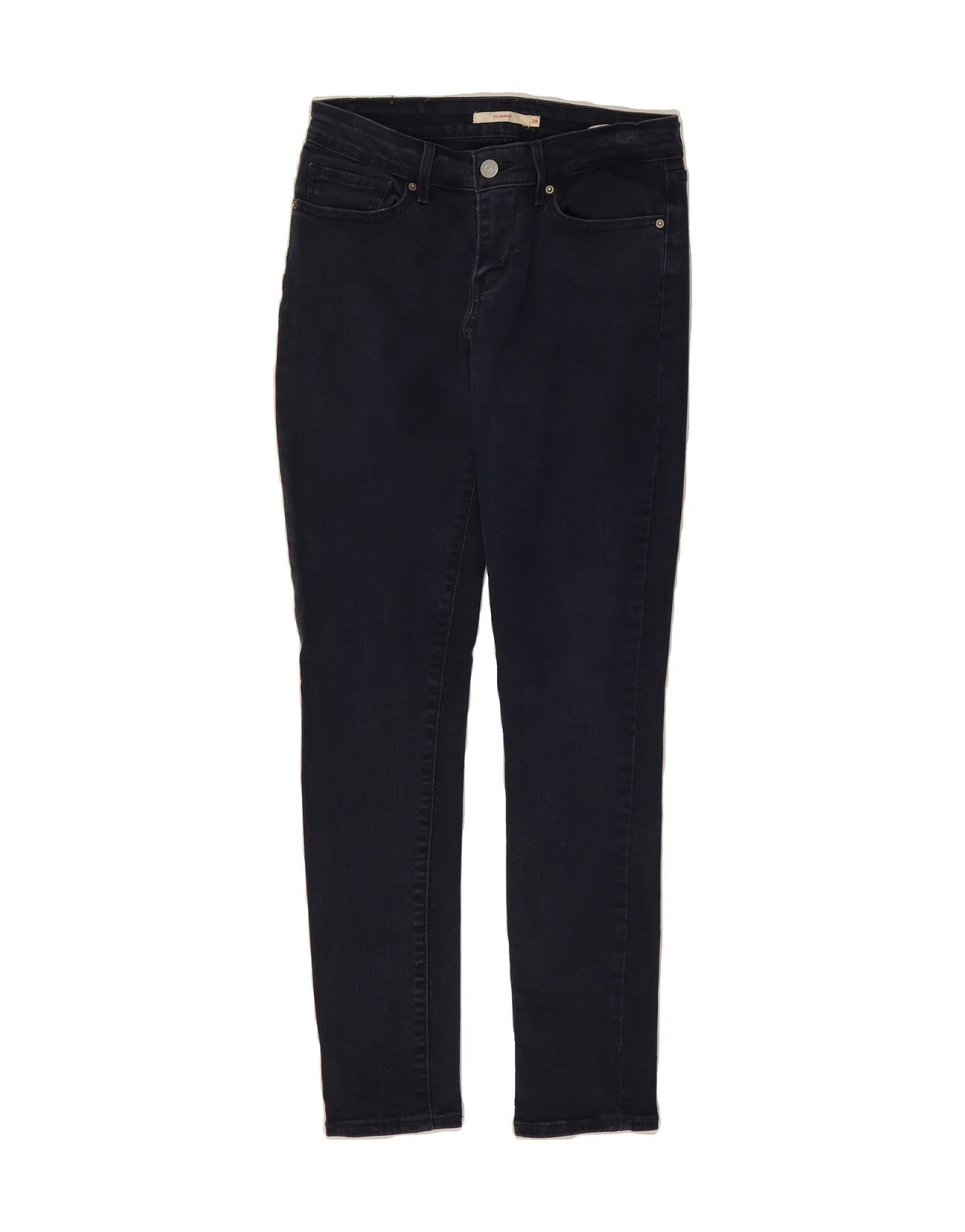 LEVI'S Womens 711 Skinny Jeans W28 L32  Navy Blue Cotton DC08