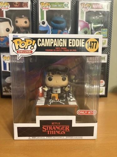 Funko Pop! Deluxe Campaign Eddie #1477 Stranger Things Target Exclusive