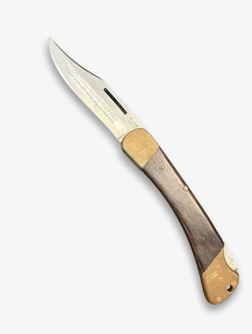 Vintage Puma 970 Game Warden Solingen Germany Lockback Knife Used