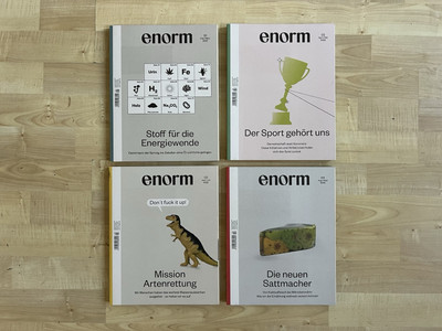 4x Zeitschrift enorm Ausgabe 1-4 2022 Februar April Juni August Sammlung Wie Neu
