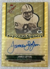 Marketplace image: 2025 Topps Signature Class Supreme Signers Superfractor 1/1 James Lofton